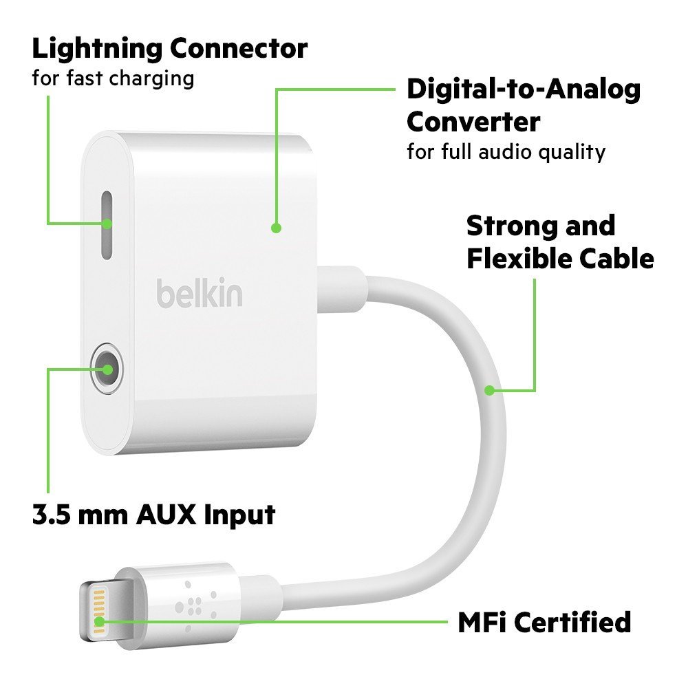 Belkin Releases Adapter With Lightning and 3.5mm Headphone Jack for iPhone