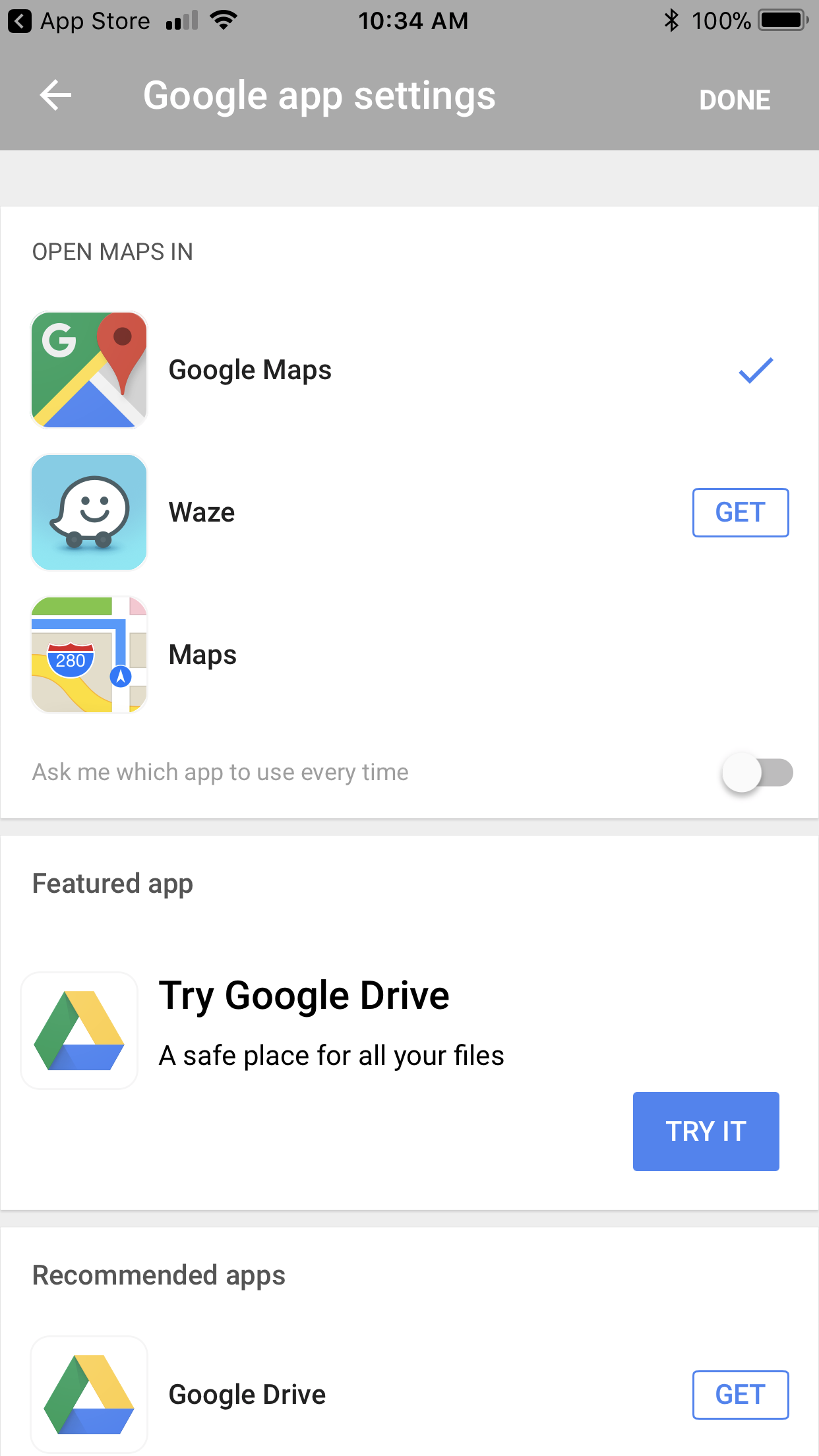 Google App Now Supports Drag and Drop on iPad, Lets You Choose Between Apple Maps, Google Maps, or Waze for Directions