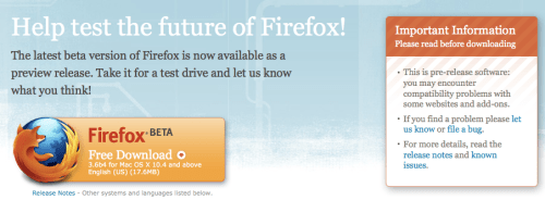 Firefox 3.6 Beta 4 Now Available for Download