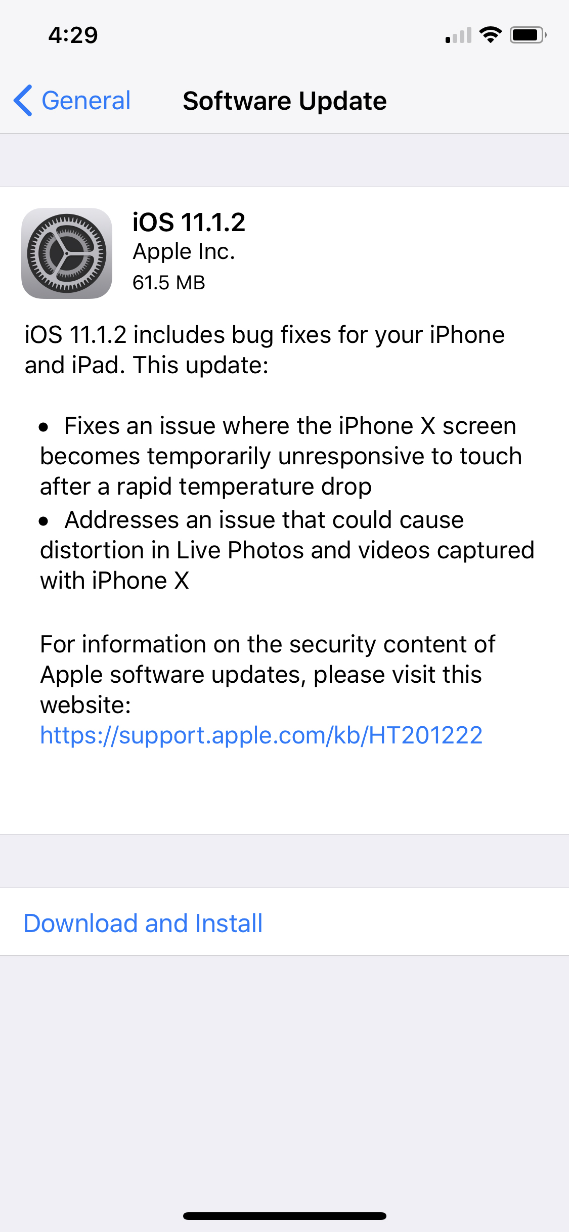 Apple Releases iOS 11.1.2, Fixes Unresponsive iPhone X Display After Rapid Temperature Drop [Download]