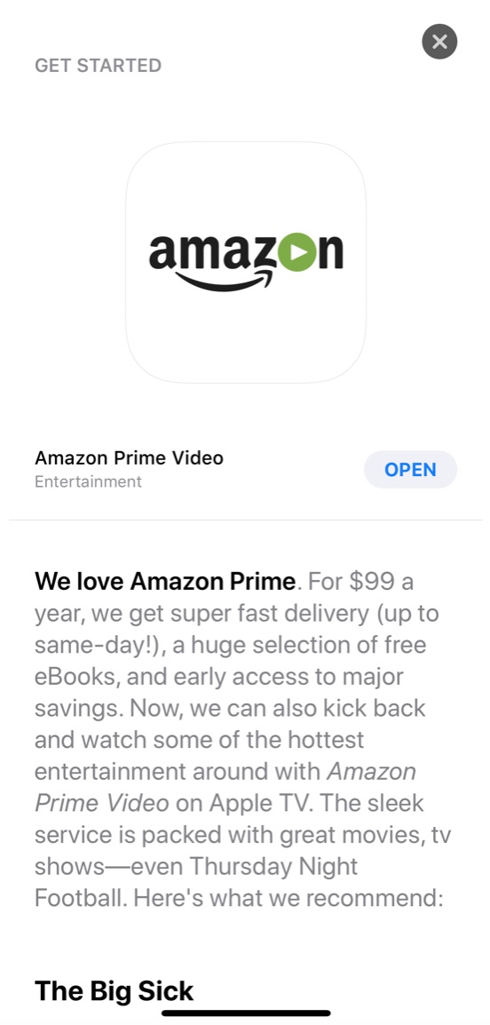Apple Accidentally Announces Launch of Amazon Prime Video App for Apple TV