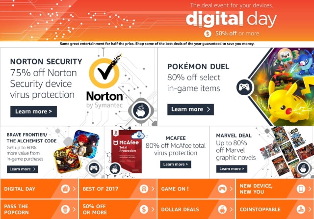 Amazon&#039;s Digital Day Sale Offers Savings of Up to 80% [Deal]
