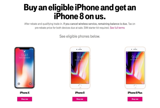 T-Mobile Announces BOGO Deal for iPhone 8 or $700 Off Second iPhone X