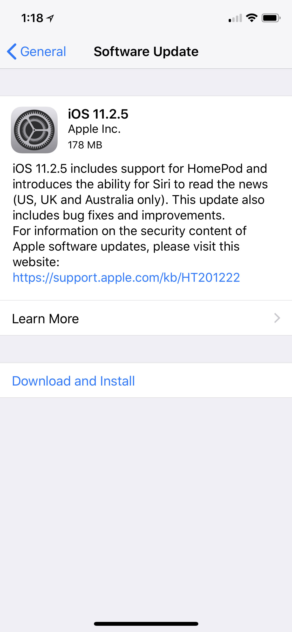 Apple Releases iOS 11.2.5 for iPhone, iPad, and iPod touch [Download]