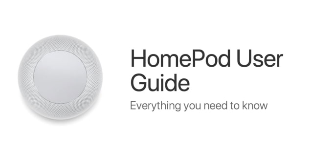 Apple Posts HomePod User Guide