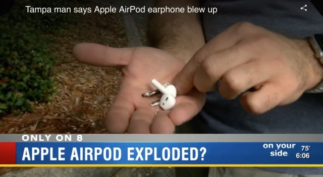 Apple AirPod Allegedly Explodes, Apple Investigating [Video]