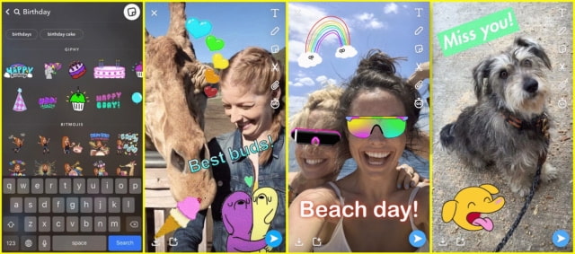 Snapchat Now Lets You Add GIF Stickers From GIPHY to Your Posts