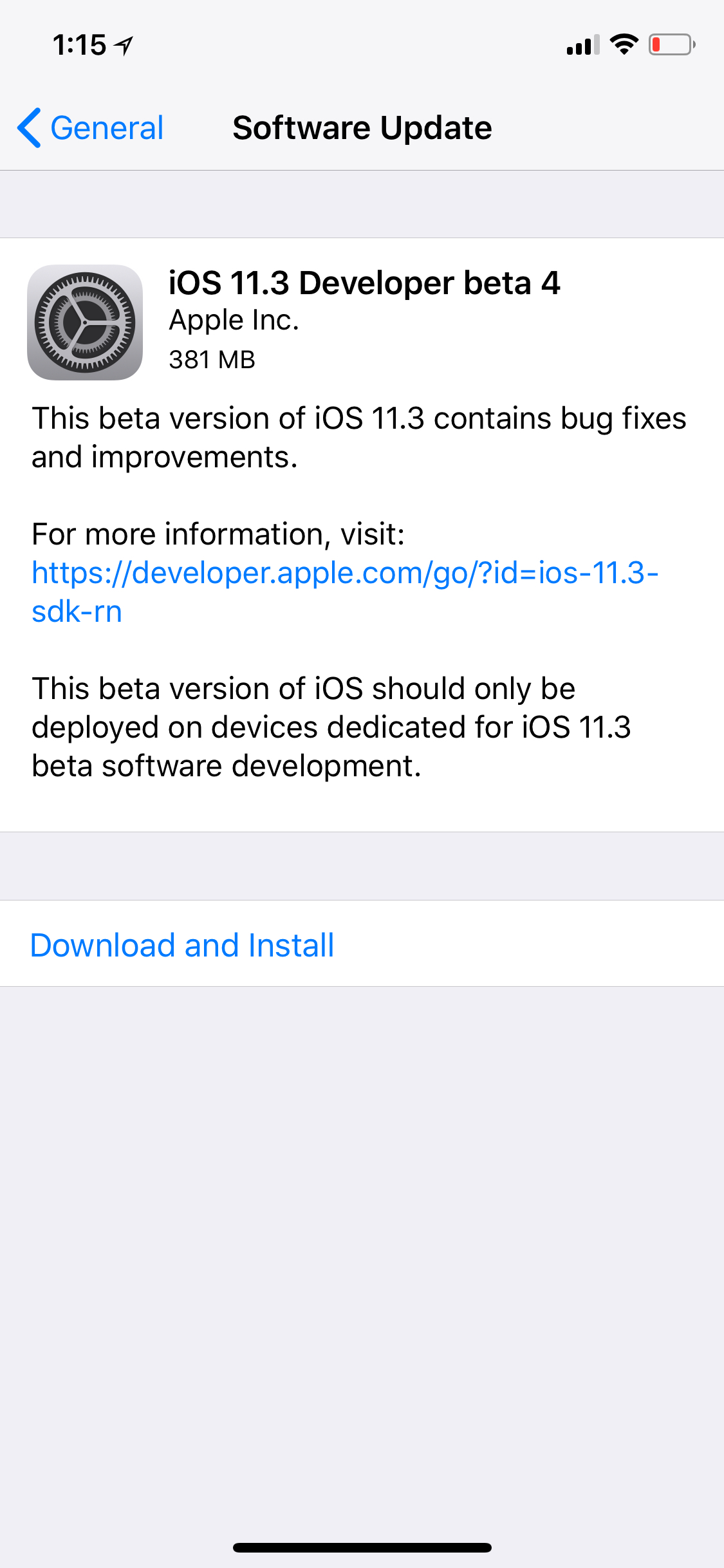 Apple Releases iOS 11.3 Beta 4 to Developers [Download]