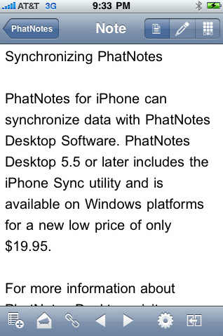 PhatNotes for iPhone 1.0 Offers Handwriting Recognition