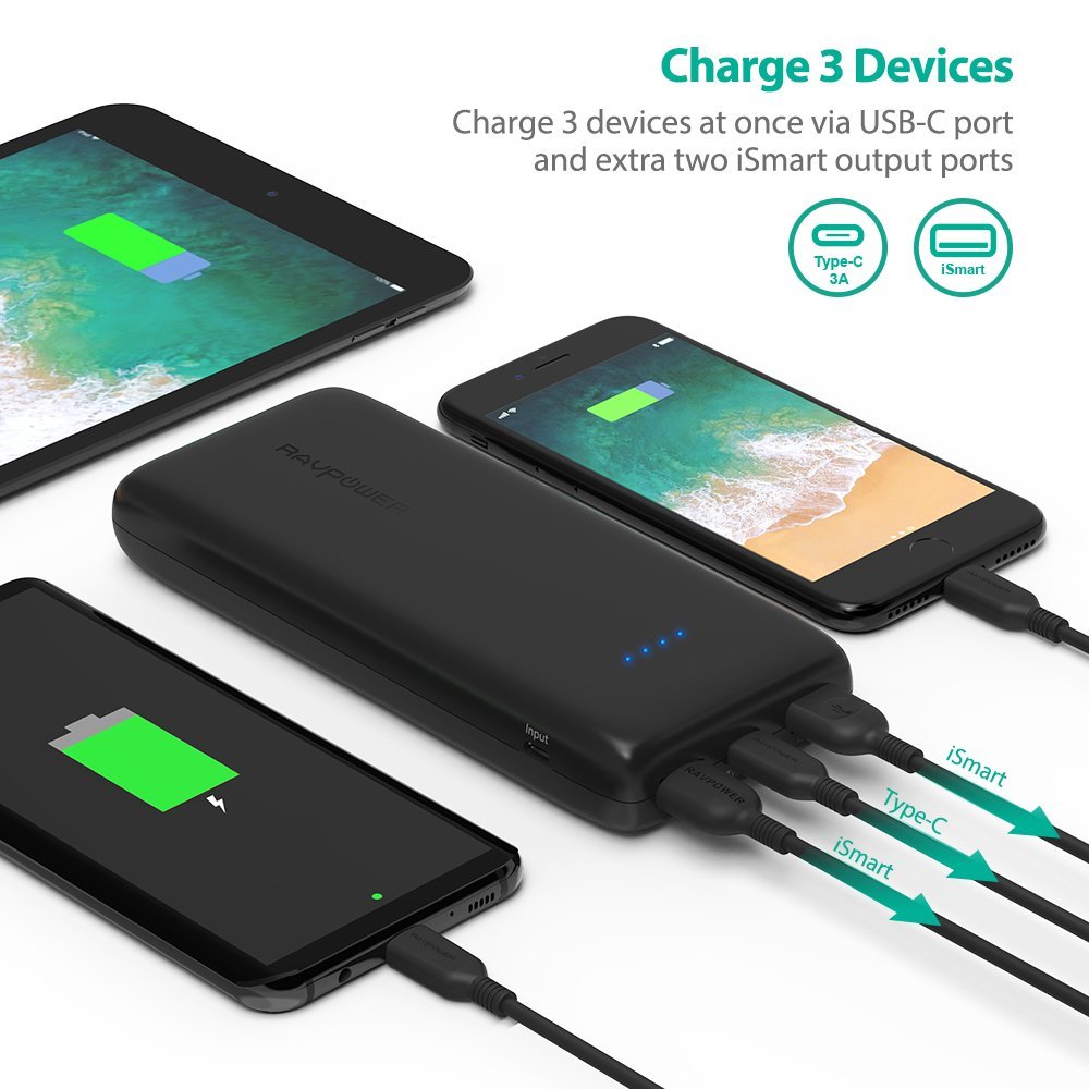 RAVPower 22000mAh Portable Battery Charger on Sale for $34.99 [Deal]