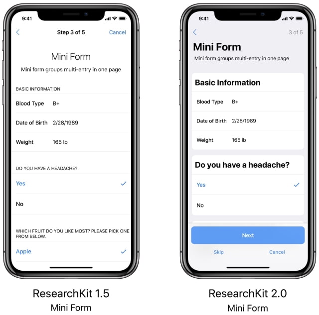 Apple Details New Features in ResearchKit 2.0