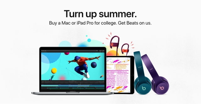 Apple Back to School Promo: Free Beats Headphones With Purchase of Mac or iPad Pro