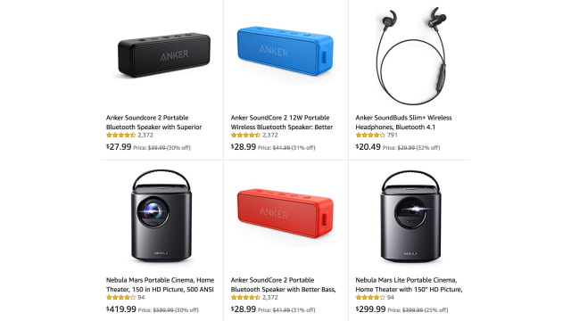 Anker Bluetooth Speakers, Earphones, Portable Projectors On Sale for Up to 32% Off [Deal]