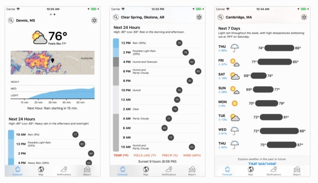 Dark Sky Weather App Gets a Major Update