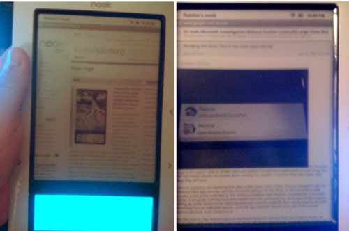 Nook Hacked to Run Web Browser, Facebook, Twitter, More