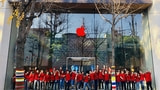 Apple Store Logos Turn Red for World AIDS Day