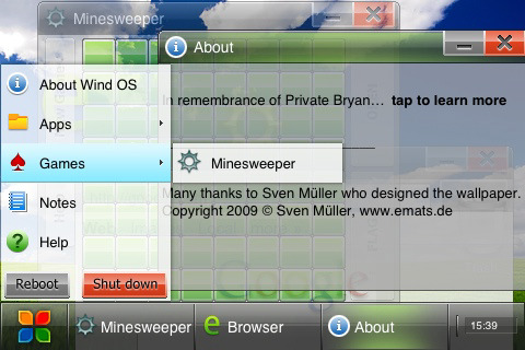Wind OS Simulates Windows on Your iPhone