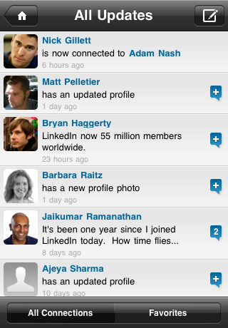 LinkedIn Updates iPhone App With New Interface