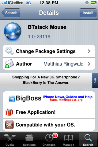 BTstack Mouse: Control Your iPhone With a Bluetooth Mouse