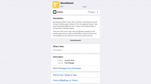 Smoothboard: Swipe Smoothly Through iPhone Springboard Pages