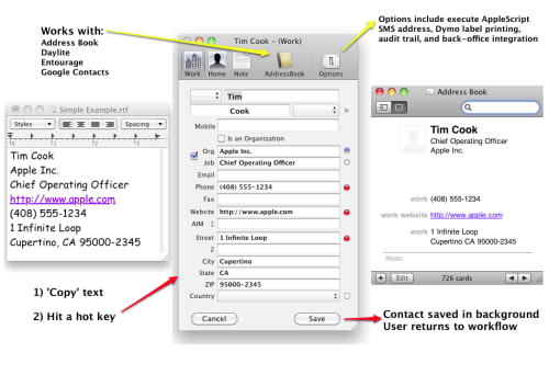 A Robust Contact Tool for Mac OS X