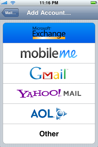 MultiExchange Adds Support for Multiple Exchange Servers on the iPhone
