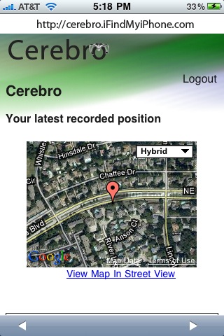 Cerebro Tracks Your iPhone Location for Free