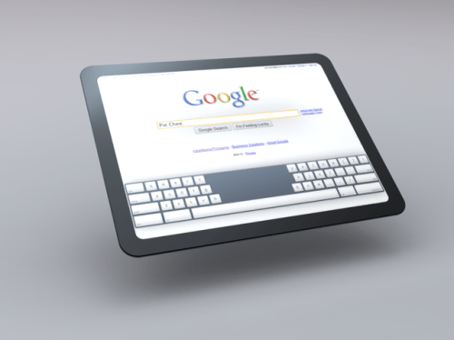 Google Posts Images and Video of its Tablet User Interface