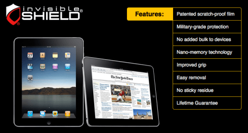 ZAGG Announces InvisibleSHIELD for Apple iPad