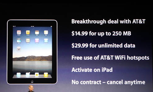 AT&amp;T Outbid Other Carriers for the iPad?