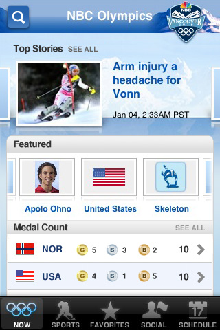 AT&amp;T Releases NBC Olympics iPhone App