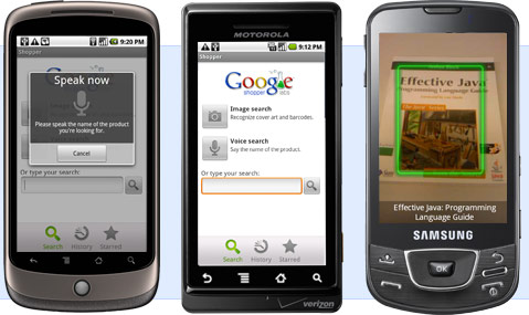Google Announces Google Shopper for Android