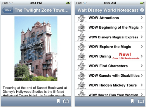 Walt Disney World Notescast 2.5 Released