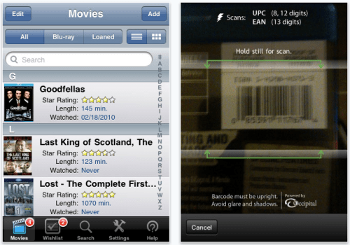 iCollect Movies 2.0 with Barcode Scanning