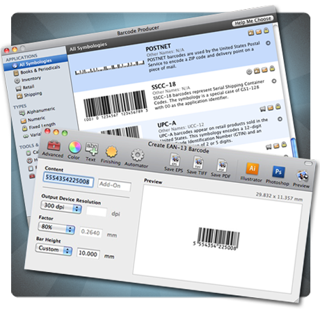 Barcode Producer 5.8 for Mac