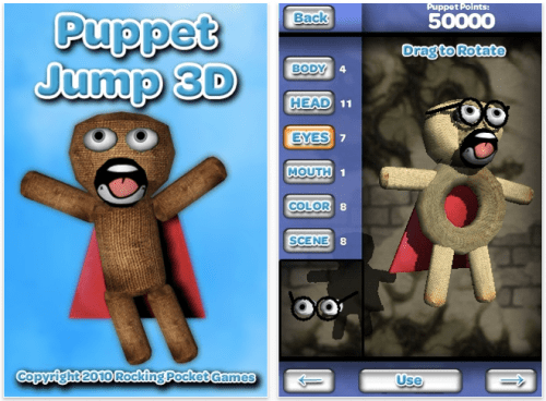 Rocking Pocket Games Announces Puppet Jump 3D 1.2