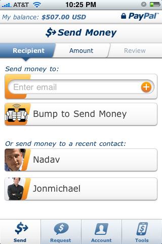 PayPal Revamps Their iPhone App, Adds Bump