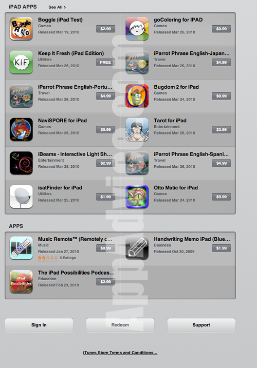 More iPad App Store Images Show What&#039;s New, Featured Sections