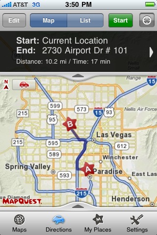 MapQuest iPhone App Gets Voice Guidance