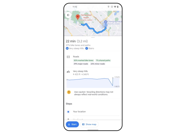 Google Maps App Gets Photorealistic Aerial Views, New Cycling Route Info, Location Sharing Notifications