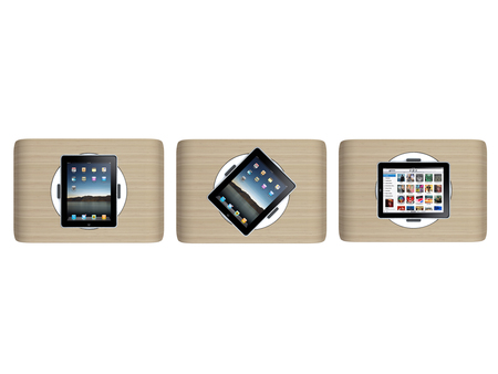 iPad Lap Desk With a Built-in Lazy Susan