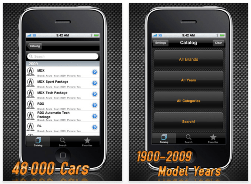 All Cars Catalog 1.0 for iPhone OS