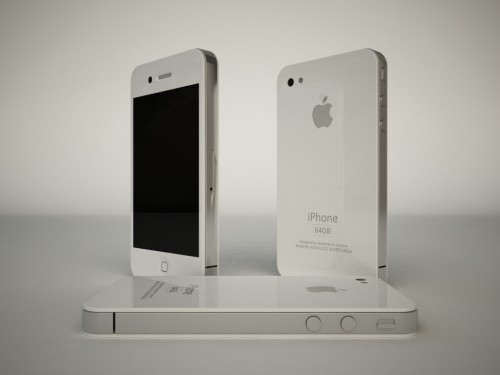 Renderings of the iPhone 4G in White