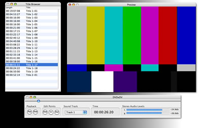 DVDxDV Pro 2.1 Converts DVDs into 1080i Quicktime Video