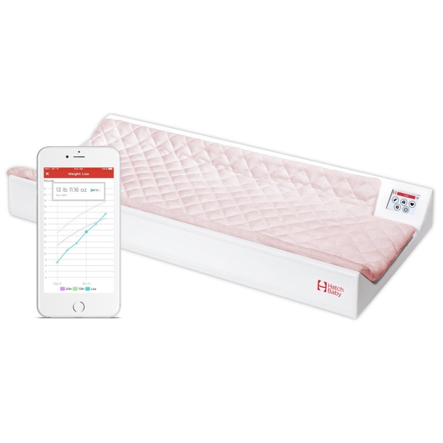 Hatch Baby Smart Changing Pad and WiFi Scale (Rose)