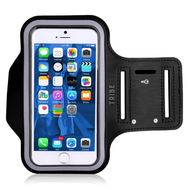 Tribe AB40 Water Resistant Sports Armband for iPhone 6/6s (Black)