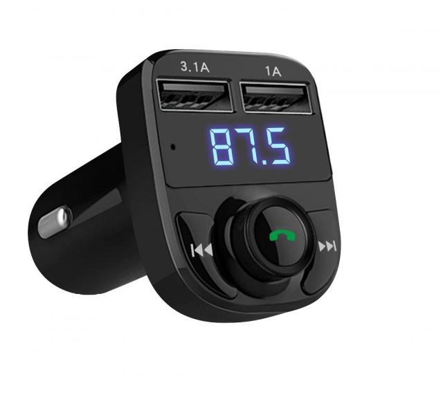 LIHAN Handsfree Car Charger, Bluetooth FM Transmitter