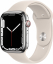 Apple Watch Series 7 (Cellular, 45mm, Silver Stainless Steel Case, Starlight Sport Band) - $457.65