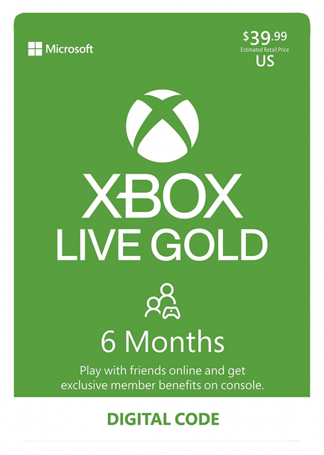 Xbox Live Subscription [Digital Code] (6 Months)