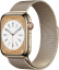 Apple Watch Series 8 (Cellular, 45mm, Gold Stainless Steel Case, Gold Milanese Loop) - $679.00